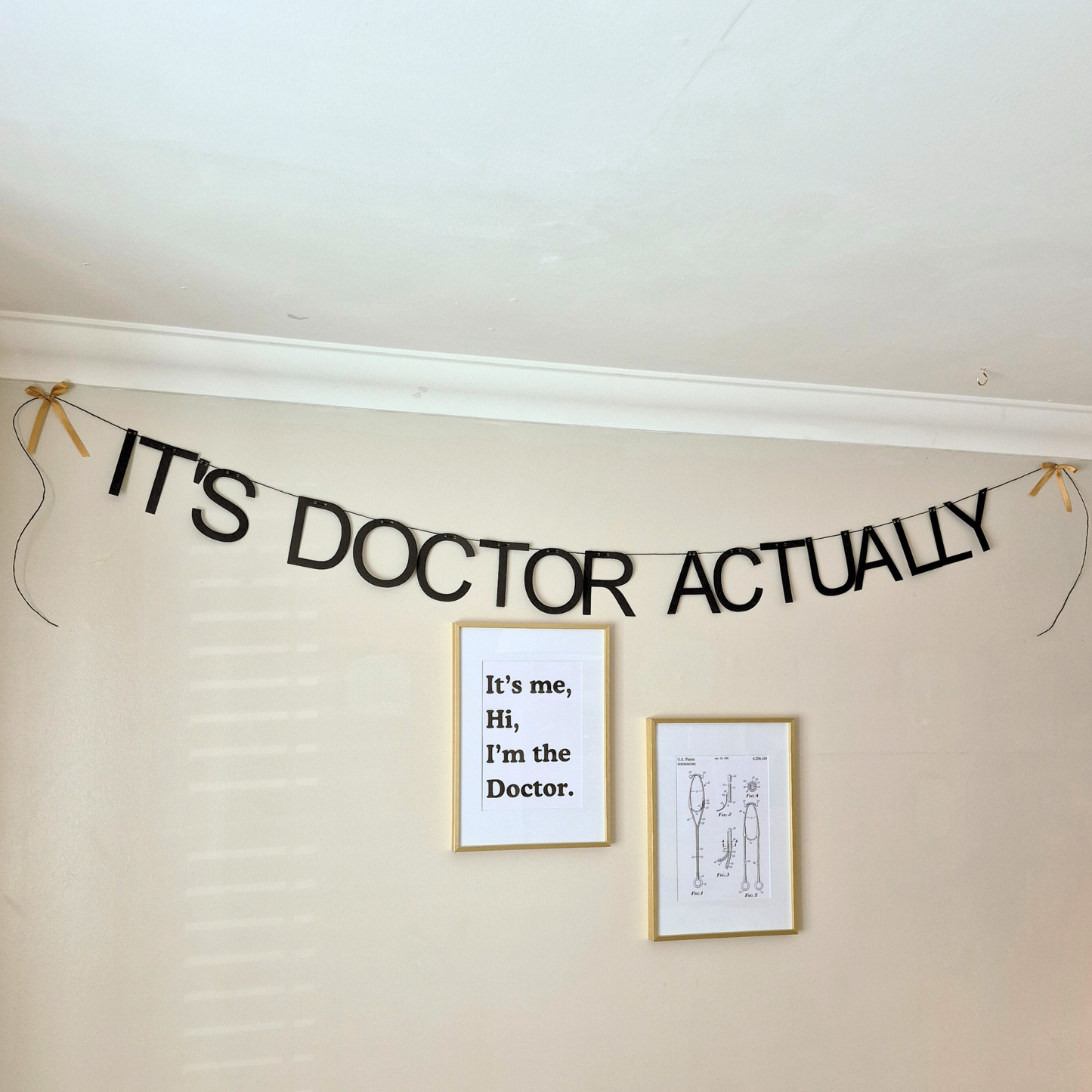 It's Doctor Actually Paper Banner