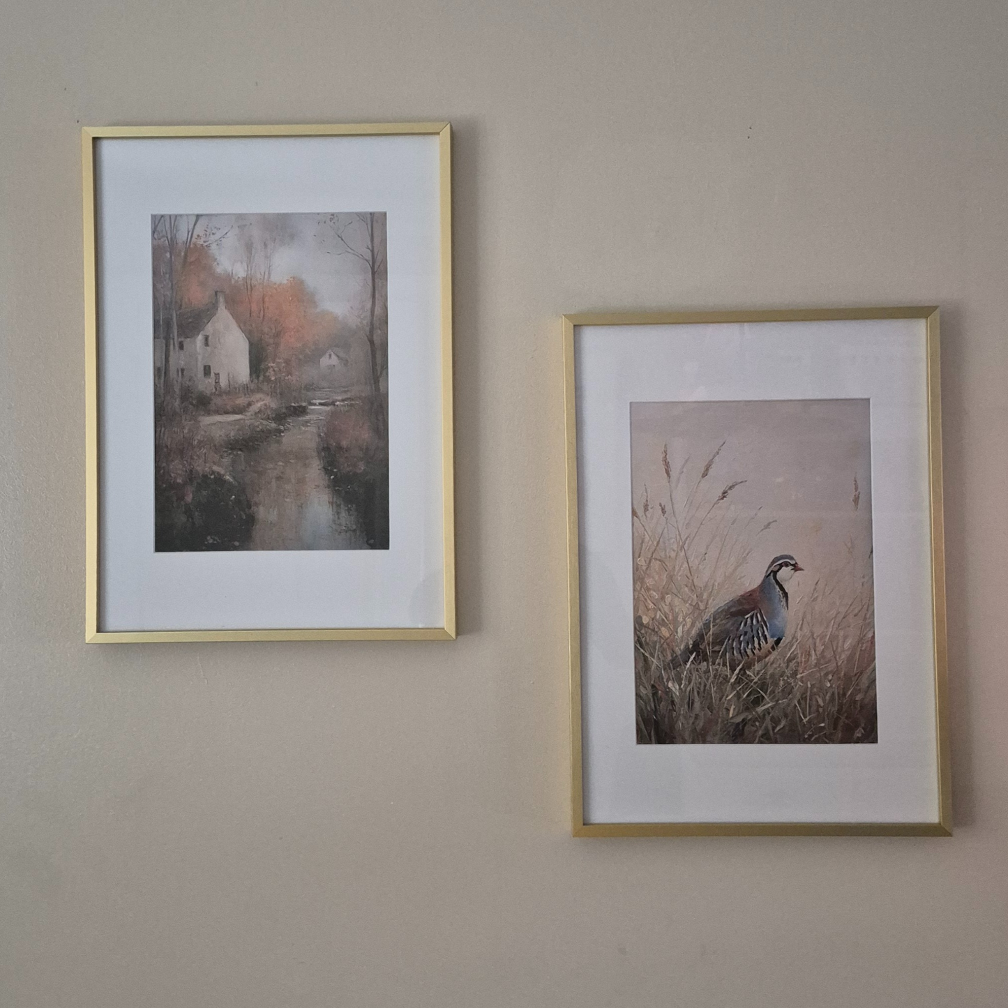 Autumn Partridge Oil Painting Style Print - Printable