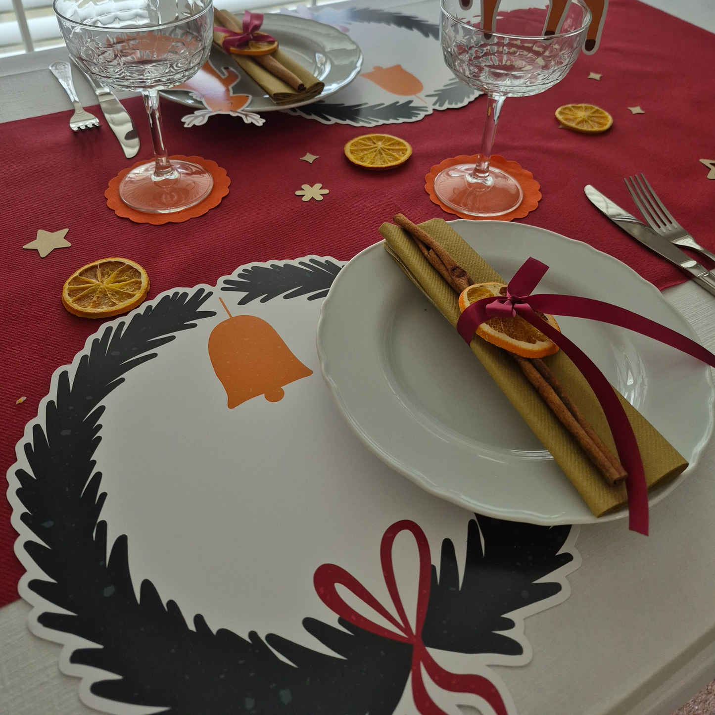 Christmas Wreath Placemats