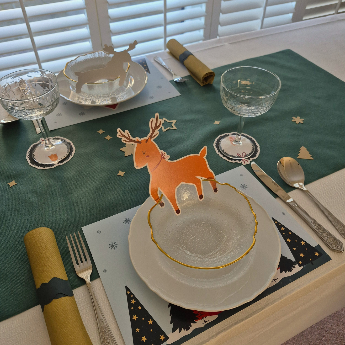 Christmas Deer Place Card Accents