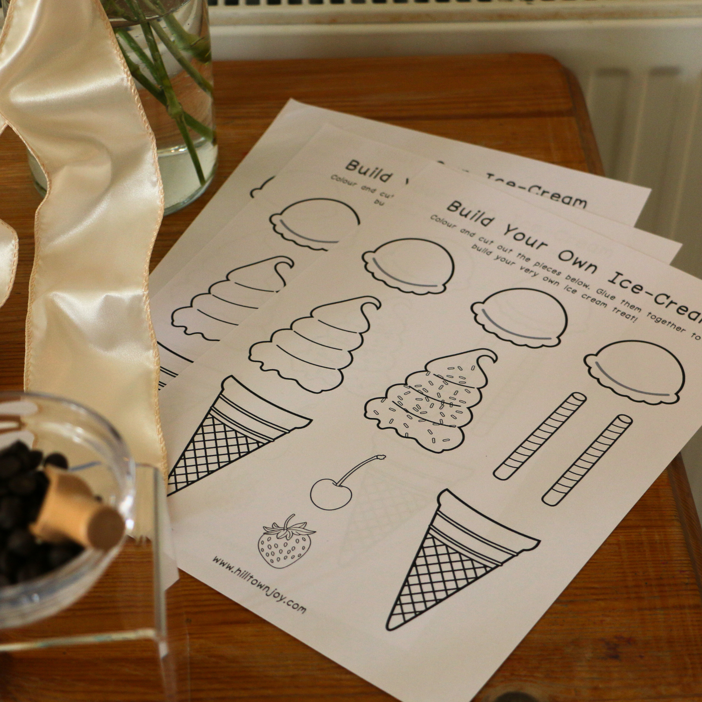 Ice Cream Activity Sheet - Printable