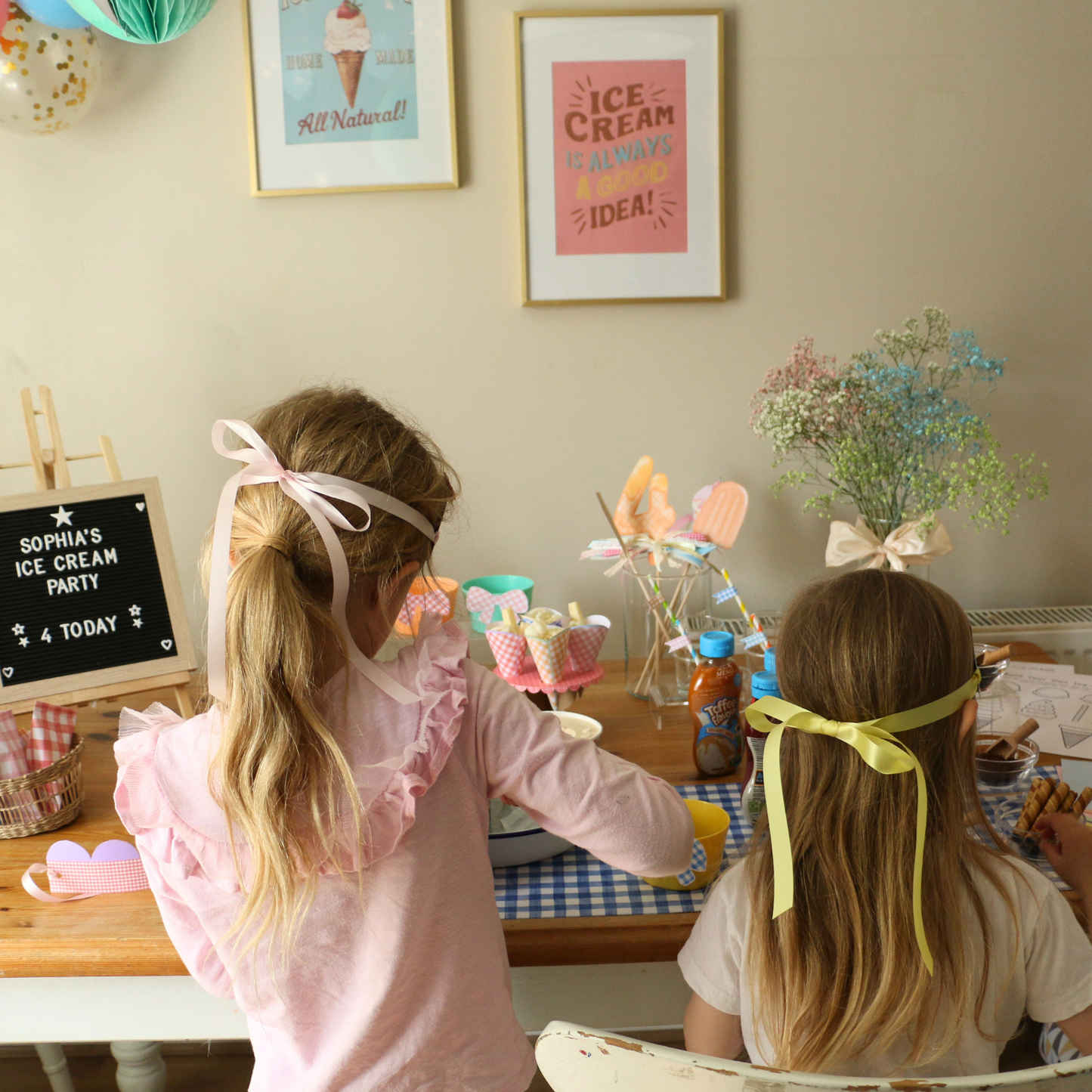 Gingham Party Crowns