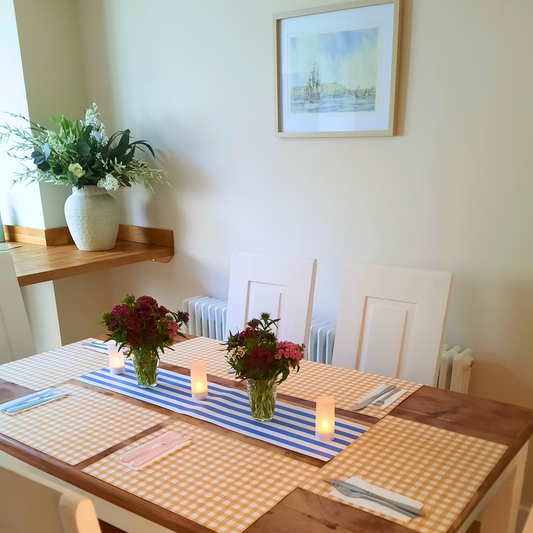 Orange Gingham Placemats