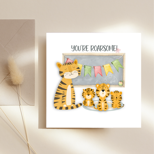 Thank You Tiger Teacher Card
