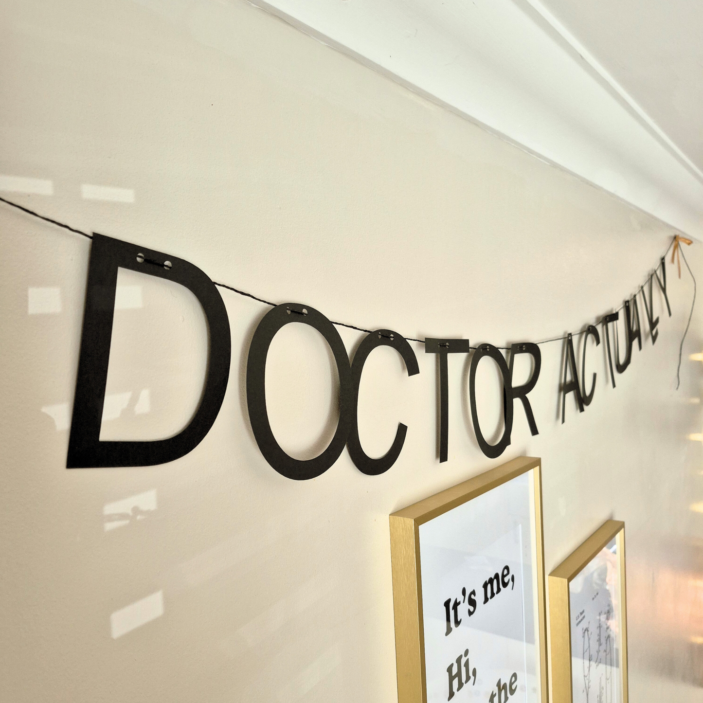 It's Doctor Actually Paper Banner