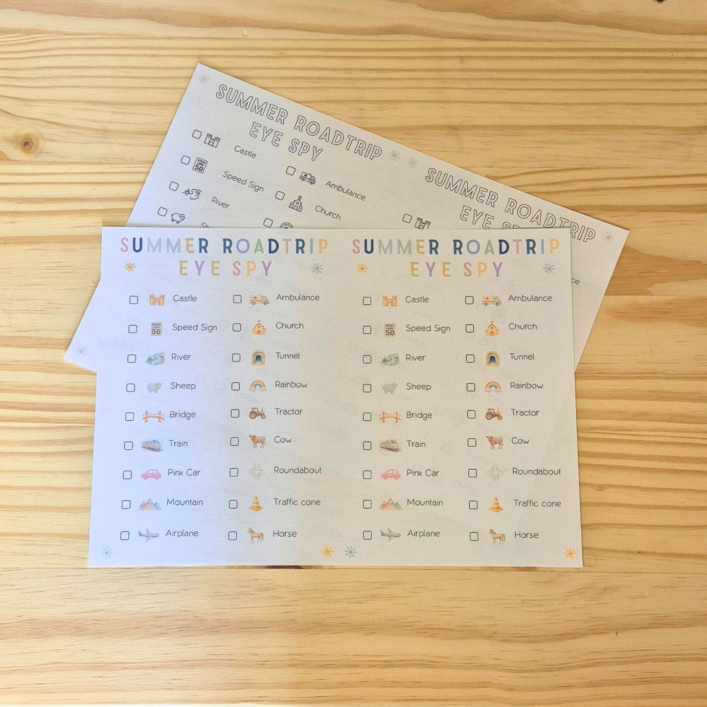 Road Trip Eye Spy UK/EU - Printable