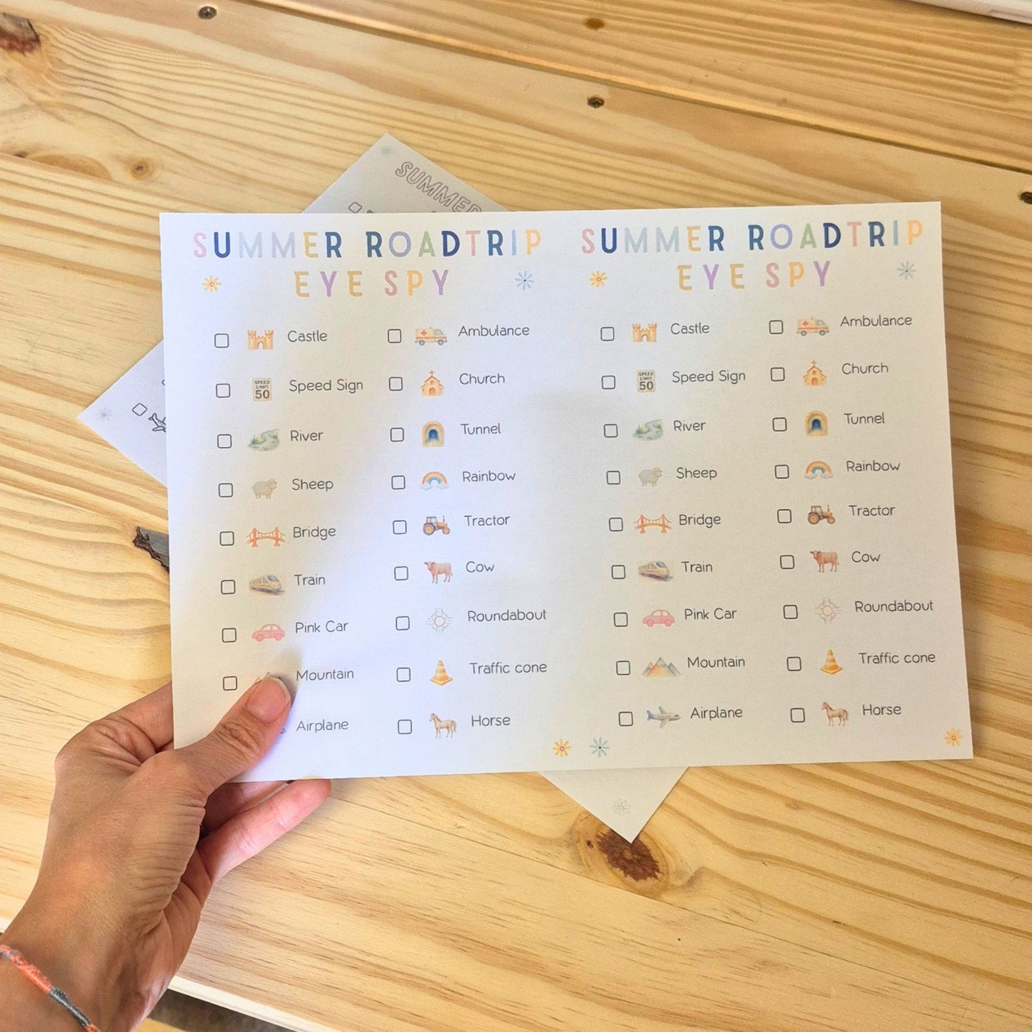 Road Trip Eye Spy UK/EU - Printable