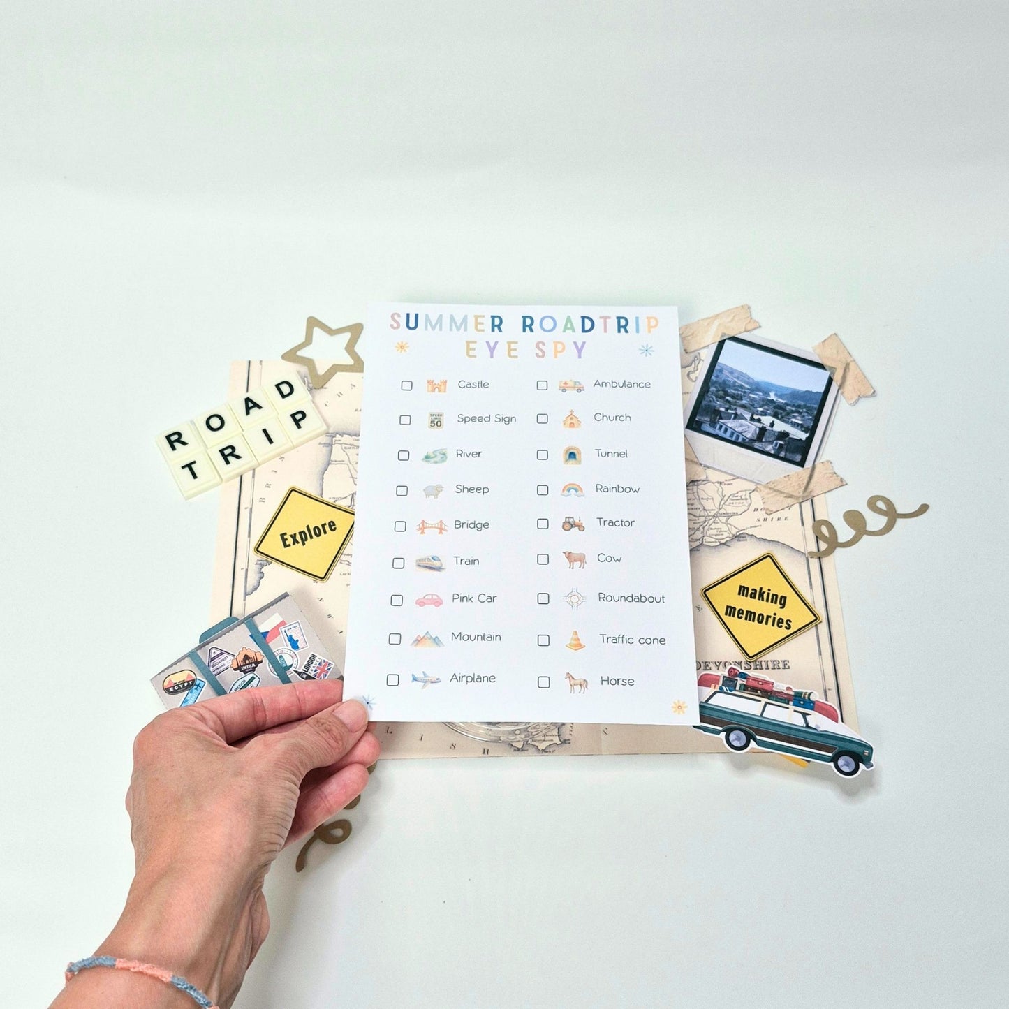 Road Trip Eye Spy UK/EU - Printable