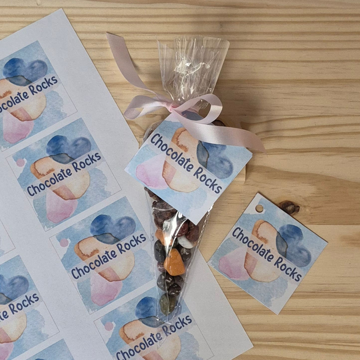 Chocolate Rocks Tags - Printable
