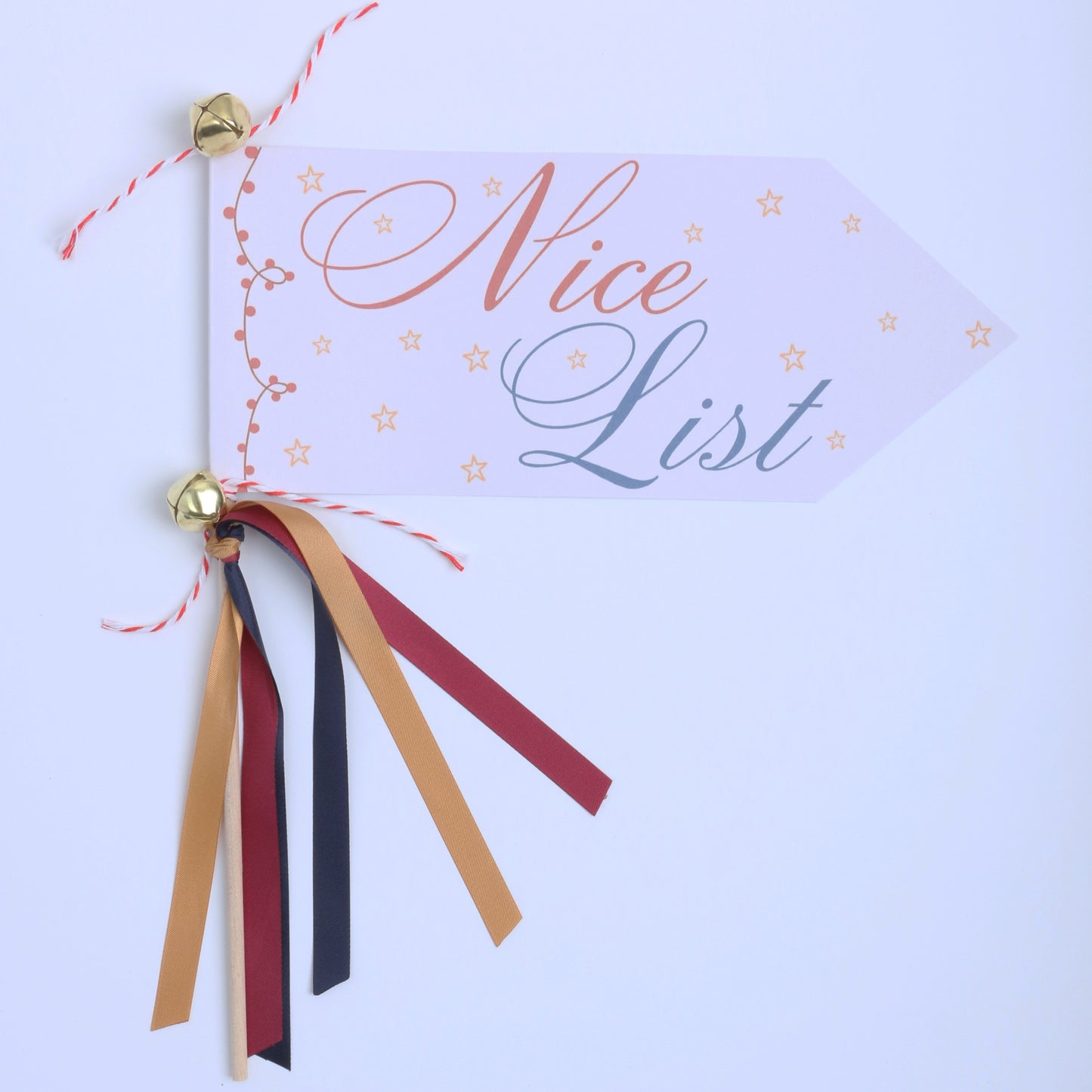 Nice List Christmas Pennant Flag