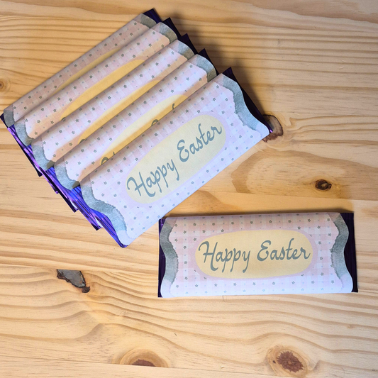 Easter Chocolate Bar Wrapper - Printable