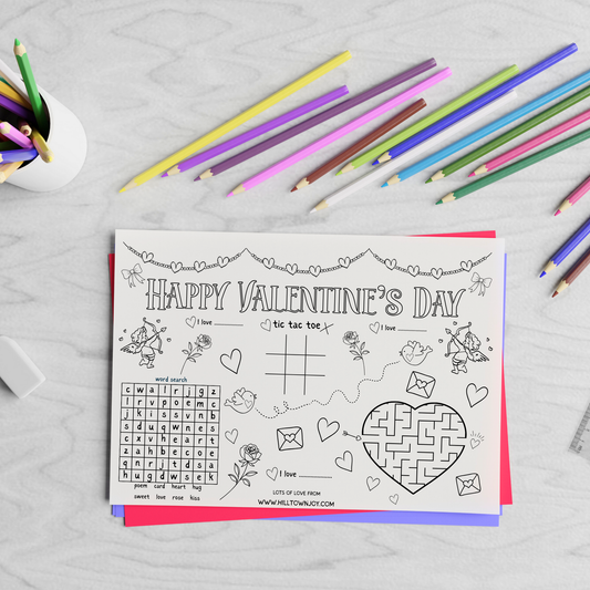Valentine's Day Activity Sheet - Printable