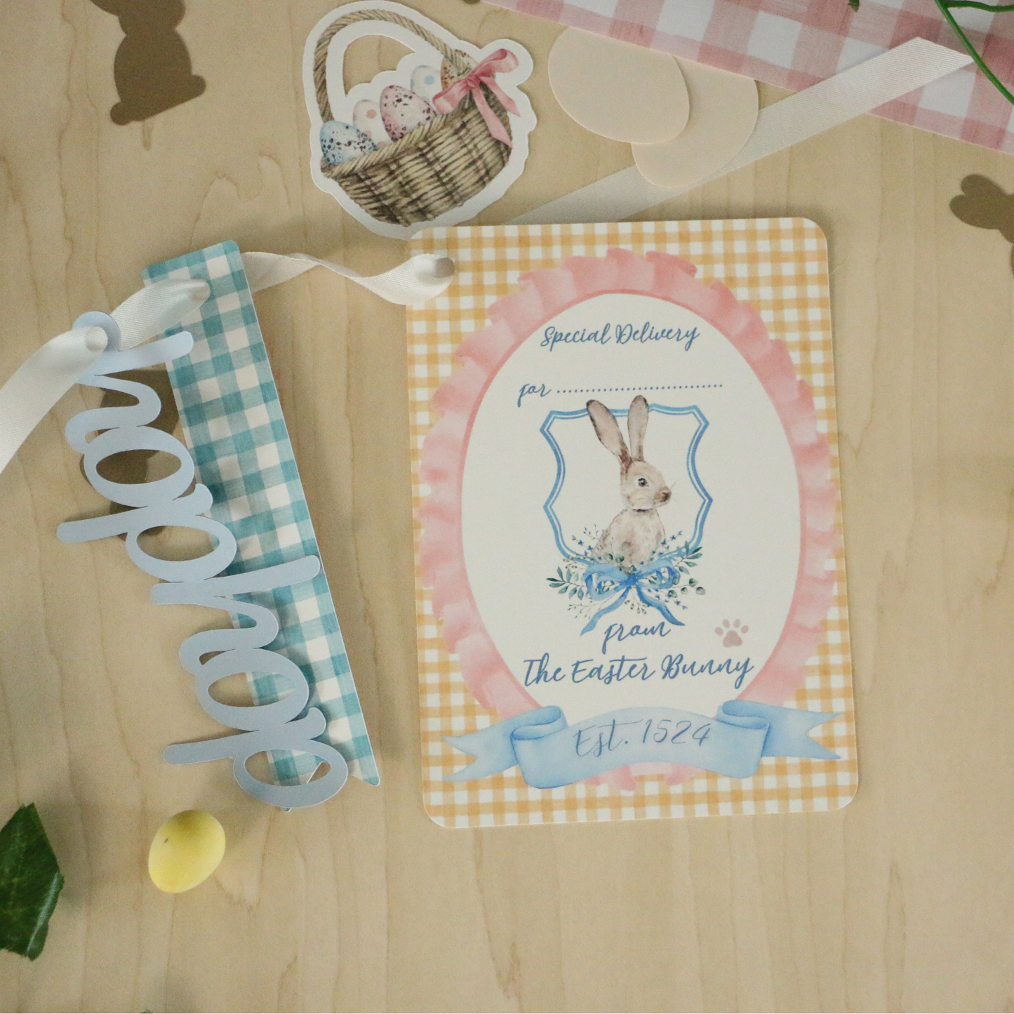 Luxury Easter Bunny Gift Tag
