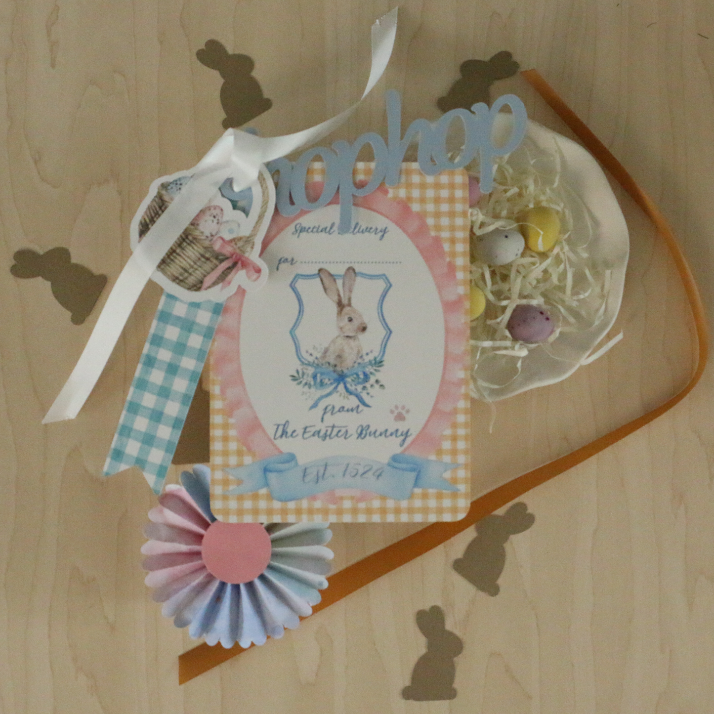 Luxury Easter Bunny Gift Tag