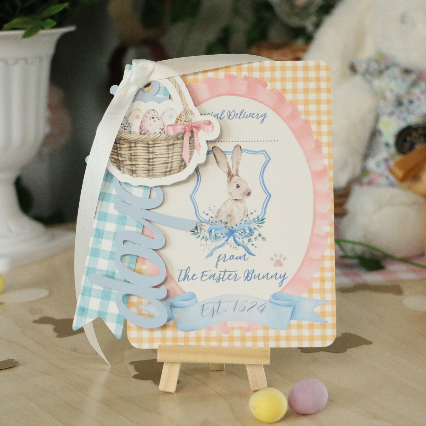 Luxury Easter Bunny Gift Tag