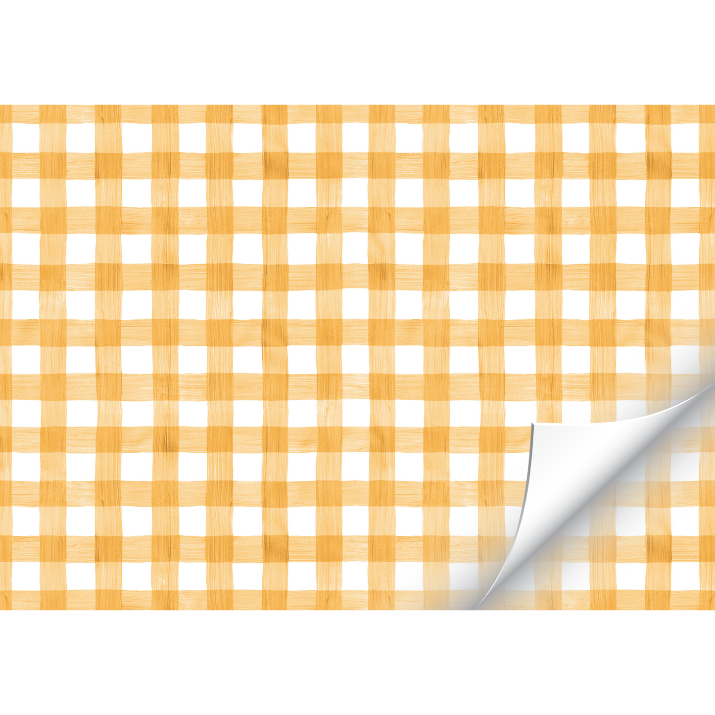 Orange Gingham Placemat Pad