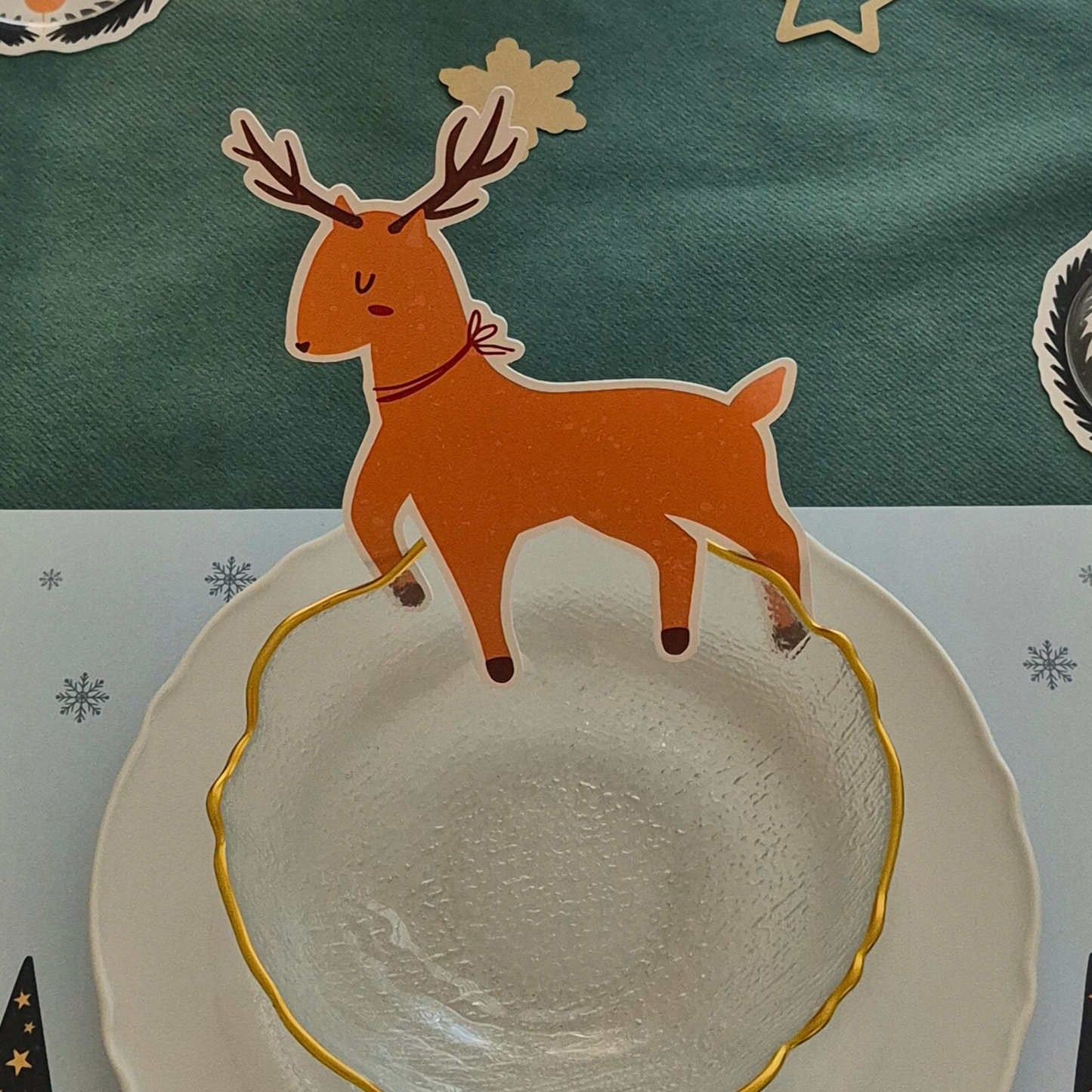 Christmas Deer Place Card Accents