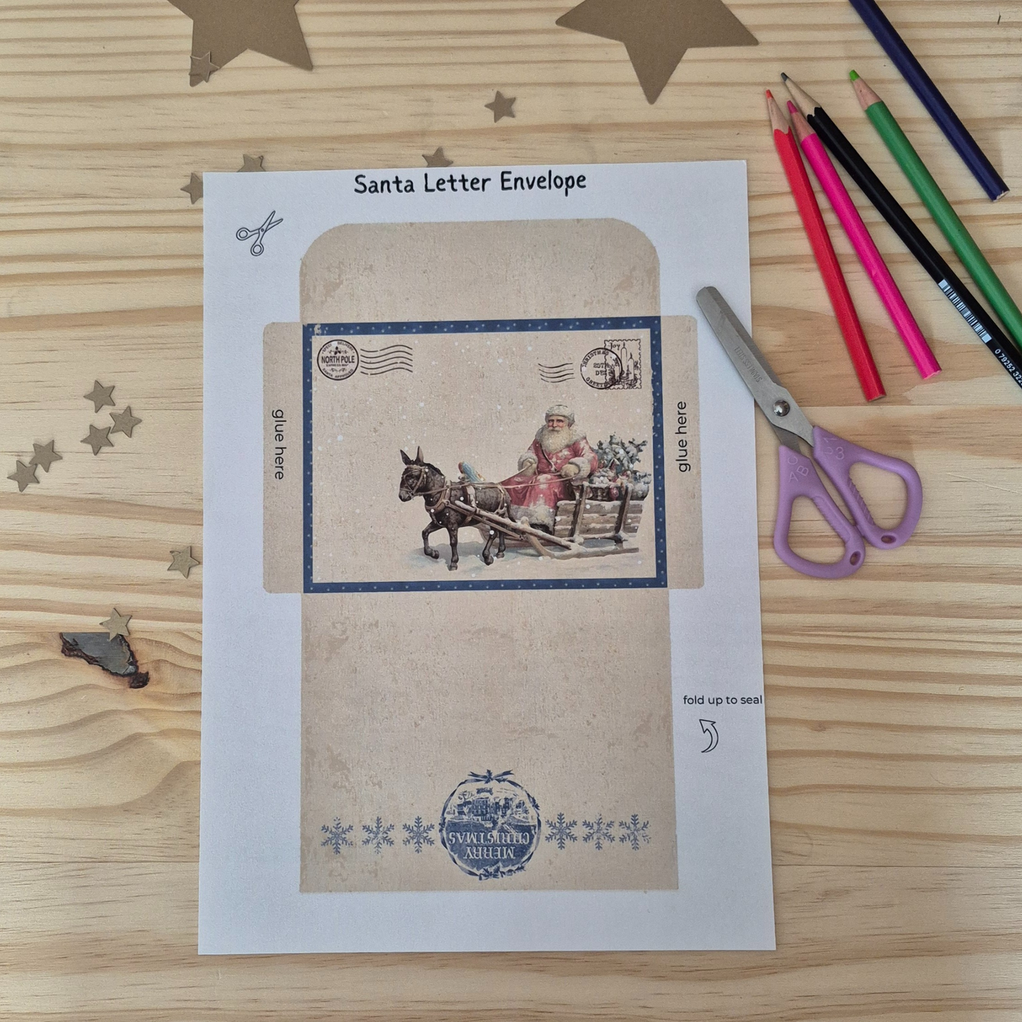 Santa Letter Paper Craft Activity Pack
